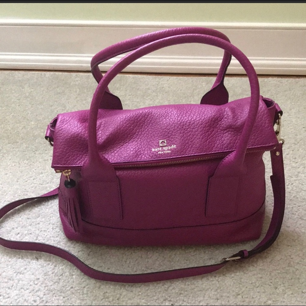Kate Spade ♠️ pebble leather orchid satchel